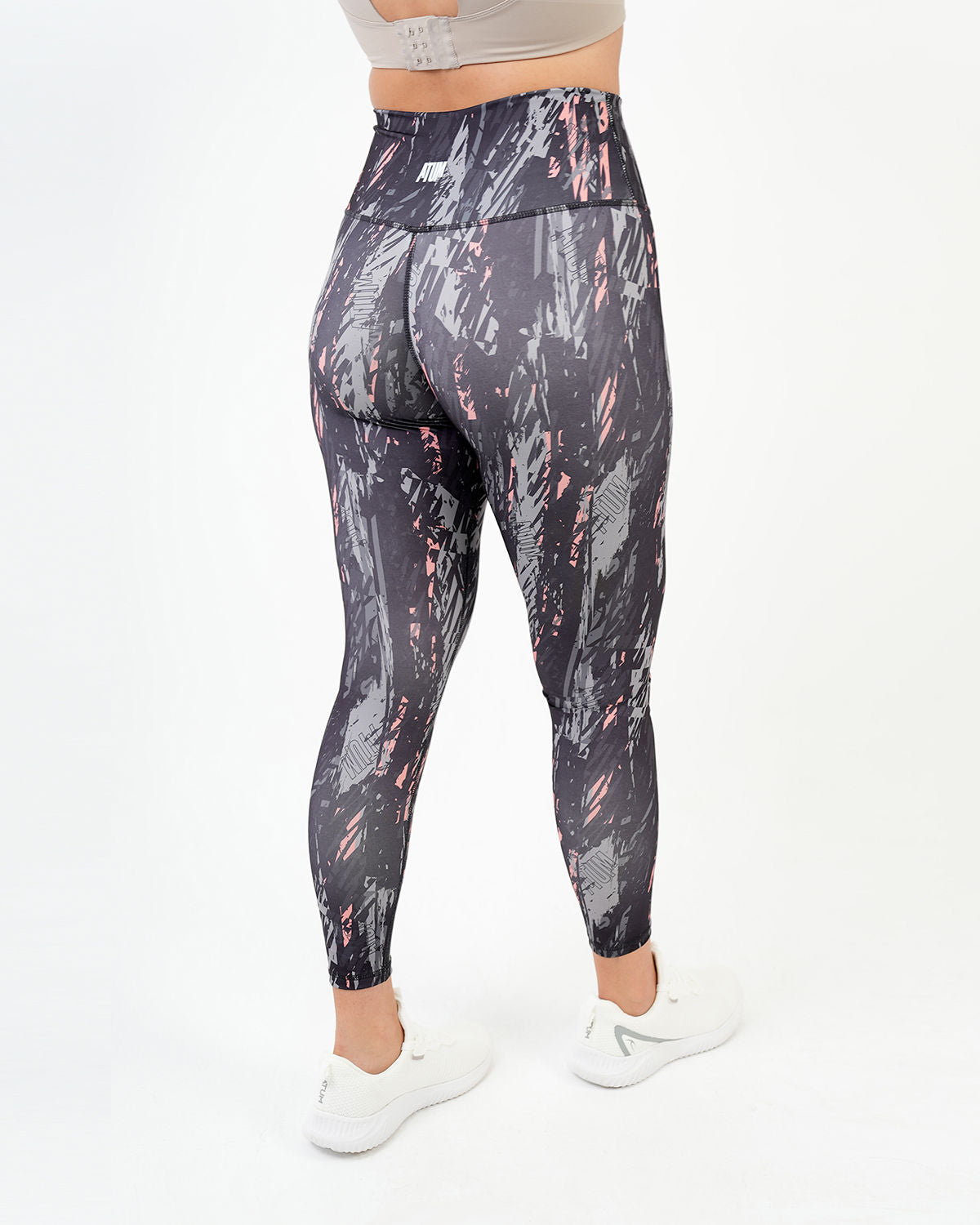 Marble Printed Gray Leggings-Atum -47033951