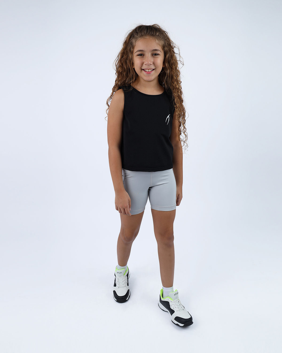 Ultra Sleeveless Cropped Black T-Shirt-Atum -79832576