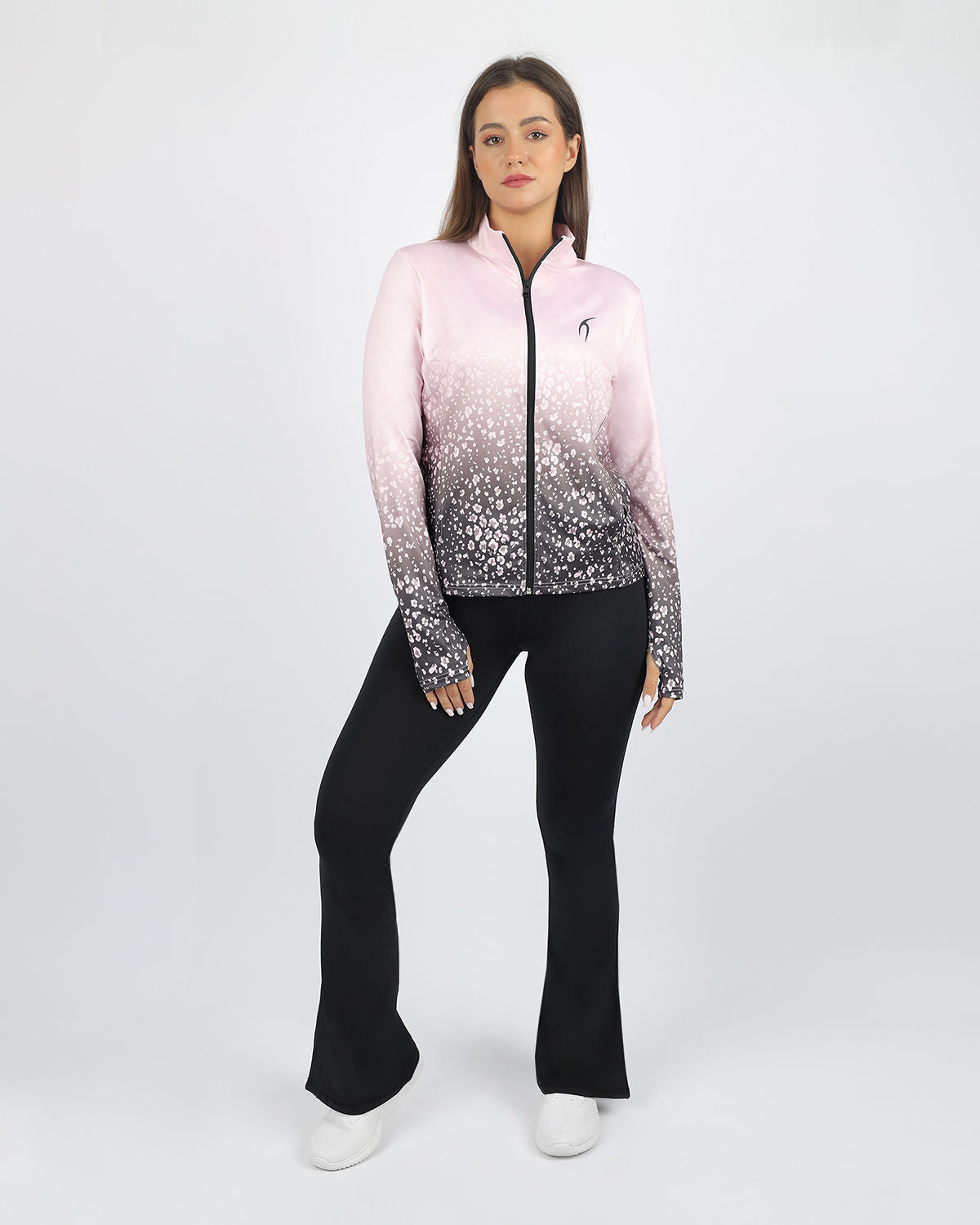 Colored Print Pink Jacket-Atum -32271310