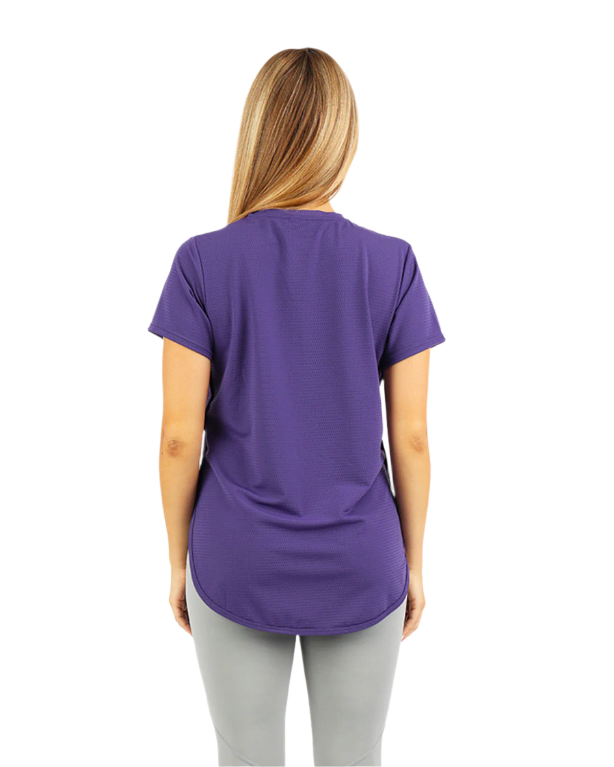 Short-Sleeve Breathable Purple Top-Atum -47413566