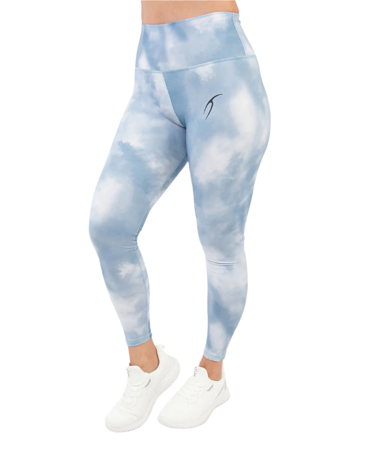 Yoga Printed Blue Leggings-Atum -92253938