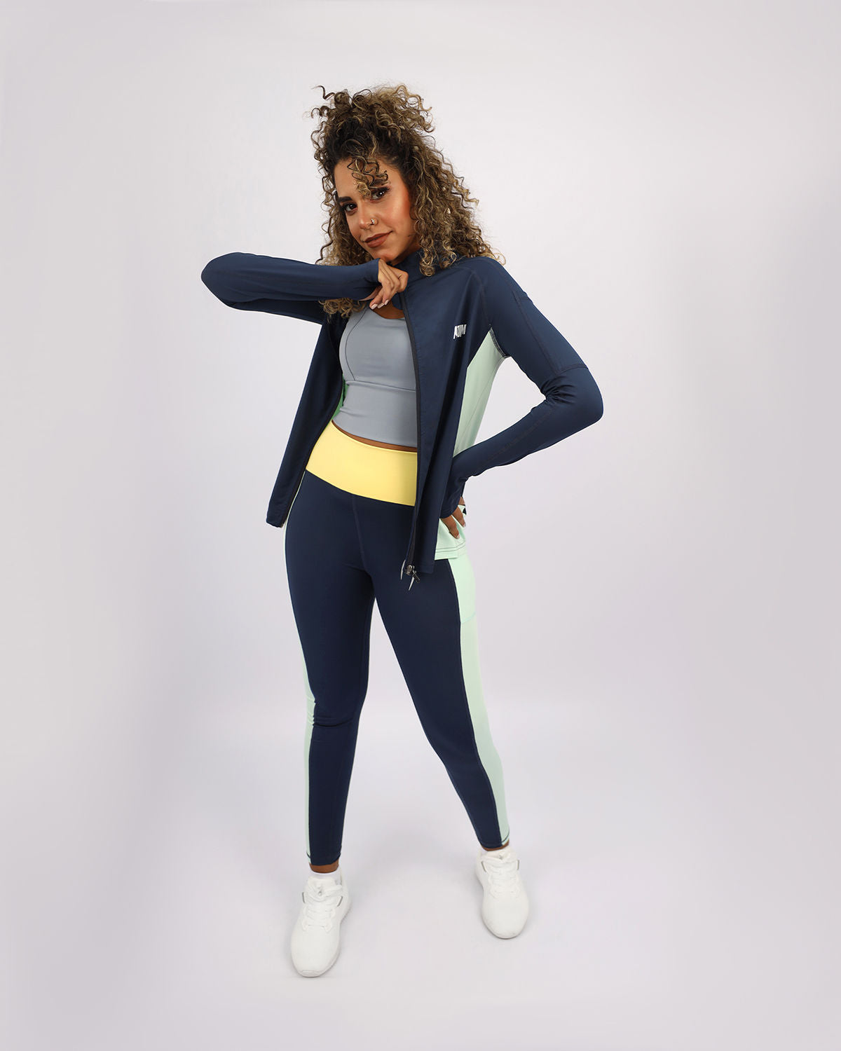 Long Sleeves Navy Jacket-Atum -87166254