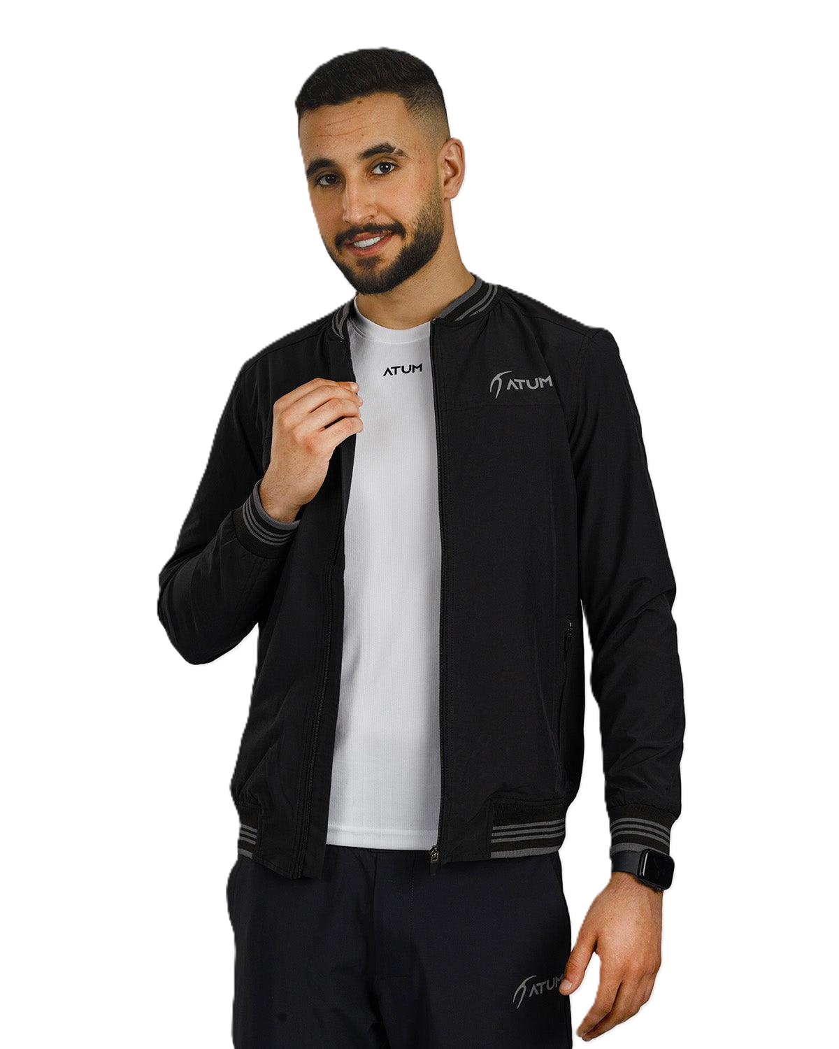 Windbreaker Black Jacket-Atum -9987717