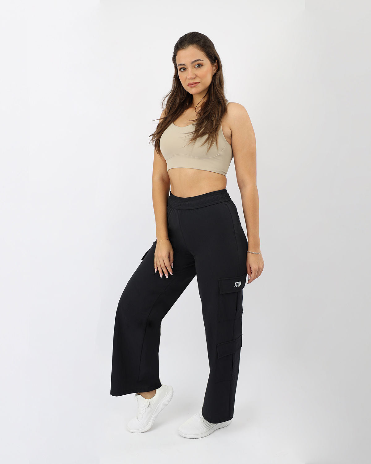 Women's Cargo Navy Pants-Atum -22673427