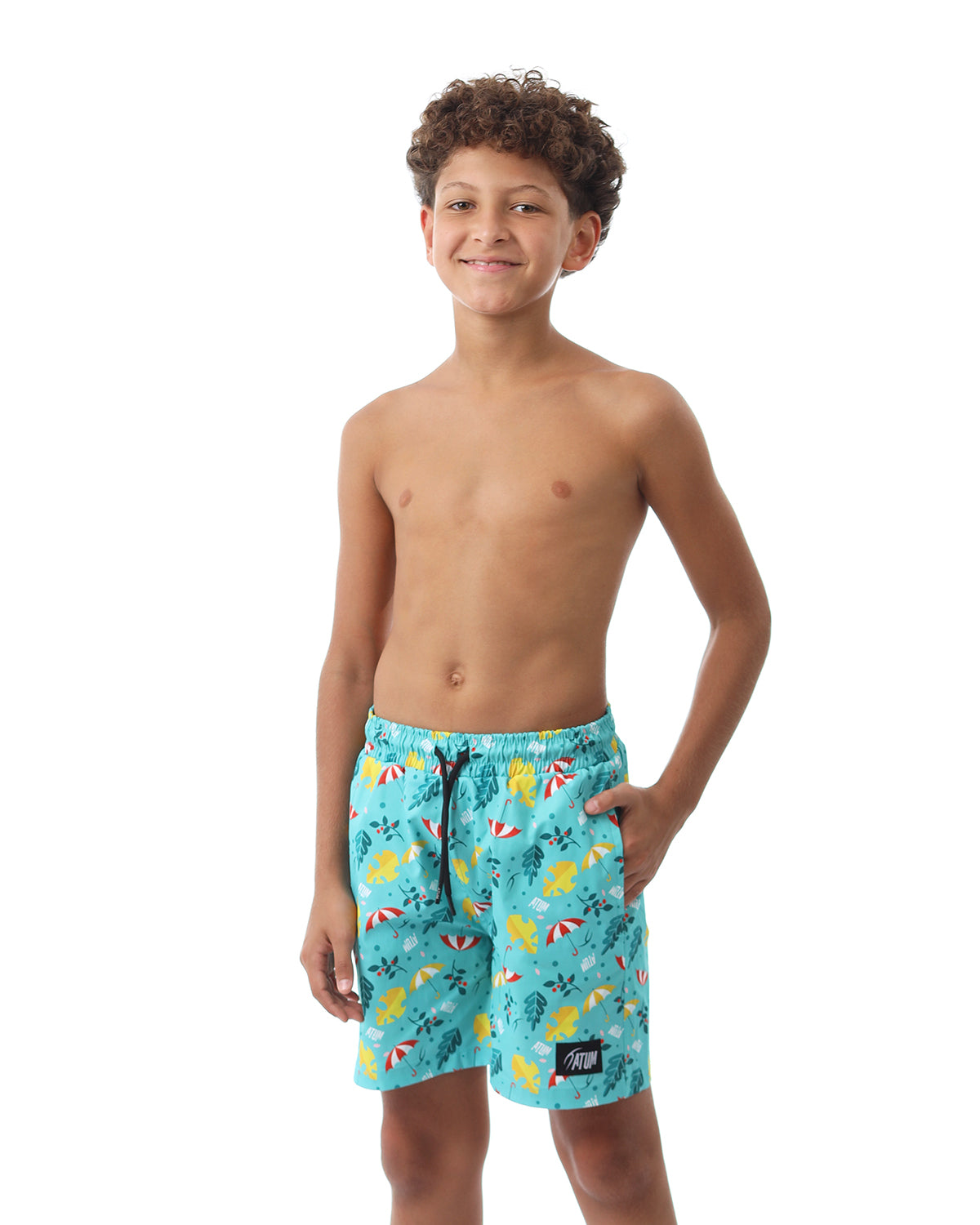 Summer Vibes Boy's Mint Swim Short-Atum -21838836