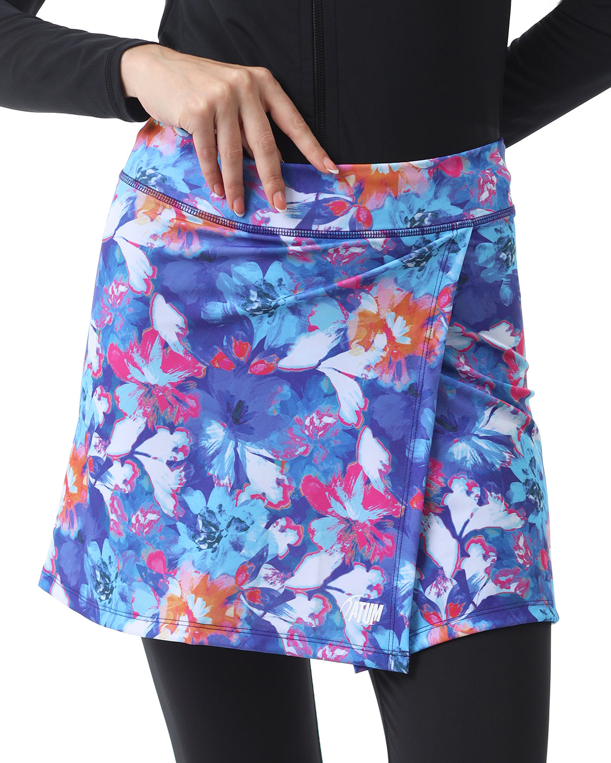 Floral Splash Blue Skirt-Atum -33293980
