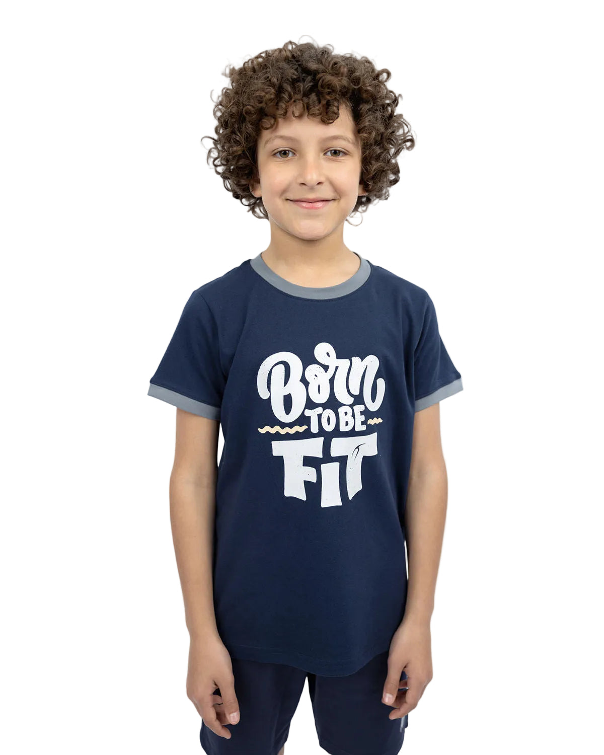 Be Fit Crew-Neck Navy T-Shirt