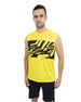 Men's Printed Yellow Tank Top