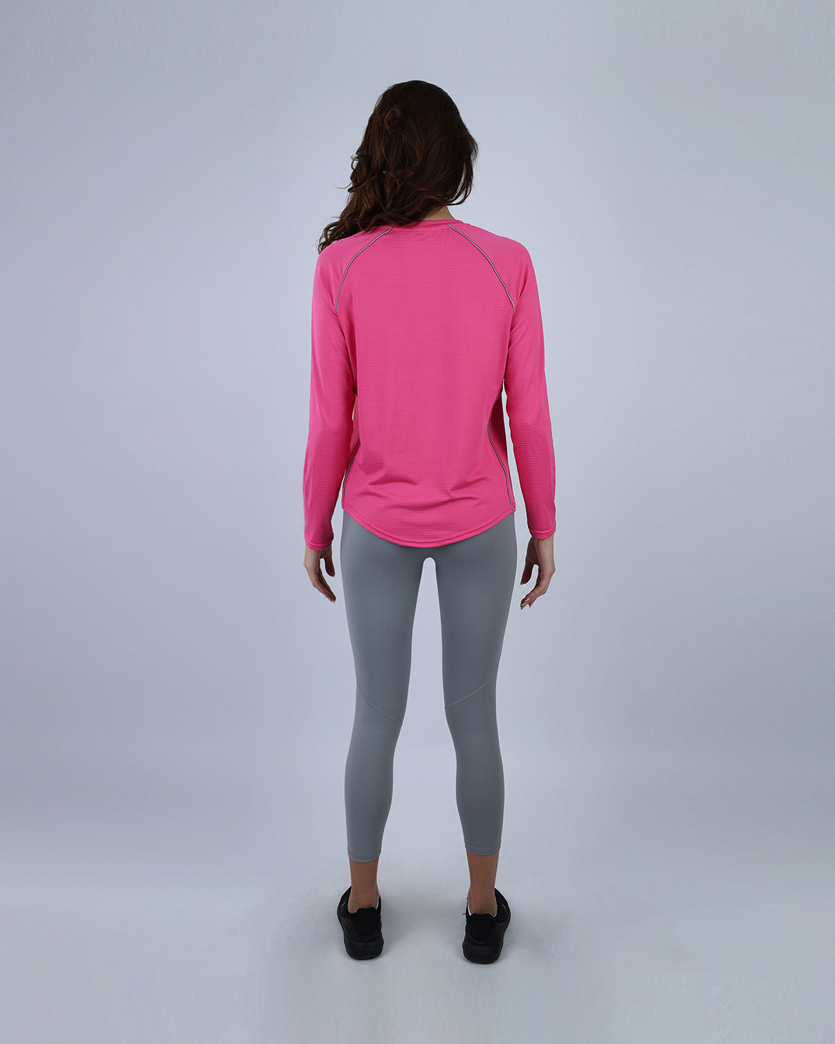 Slim Long Sleeve Fuchsia Top-Atum -38377327