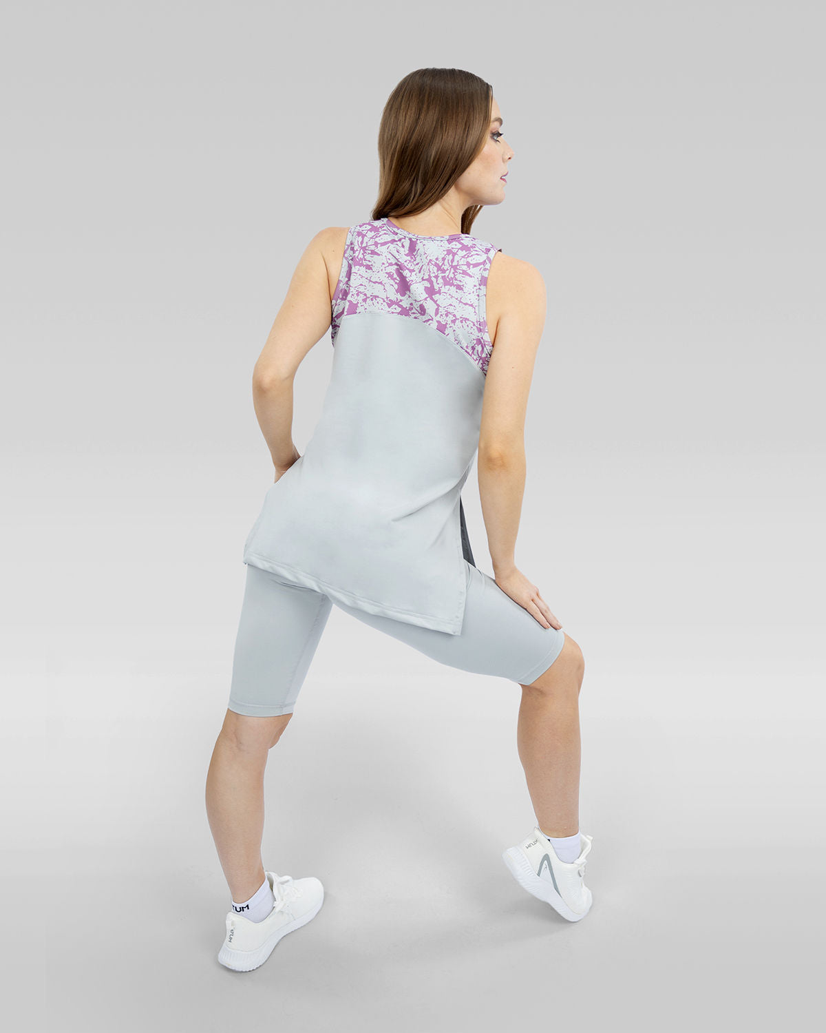 Basic Essentials Gray Short Leggings-Atum -44569344