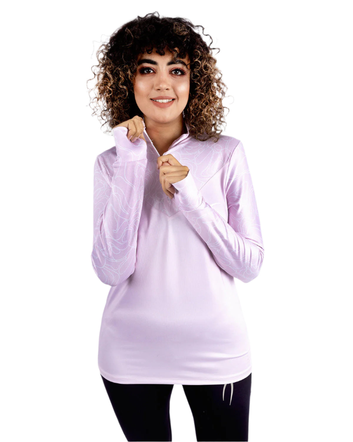 High-Neck Limitless Pink Top-Atum -94943111