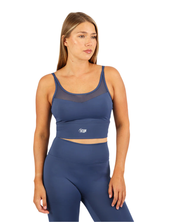 SculptFlex Navy Crossback Bra-Atum -38557921