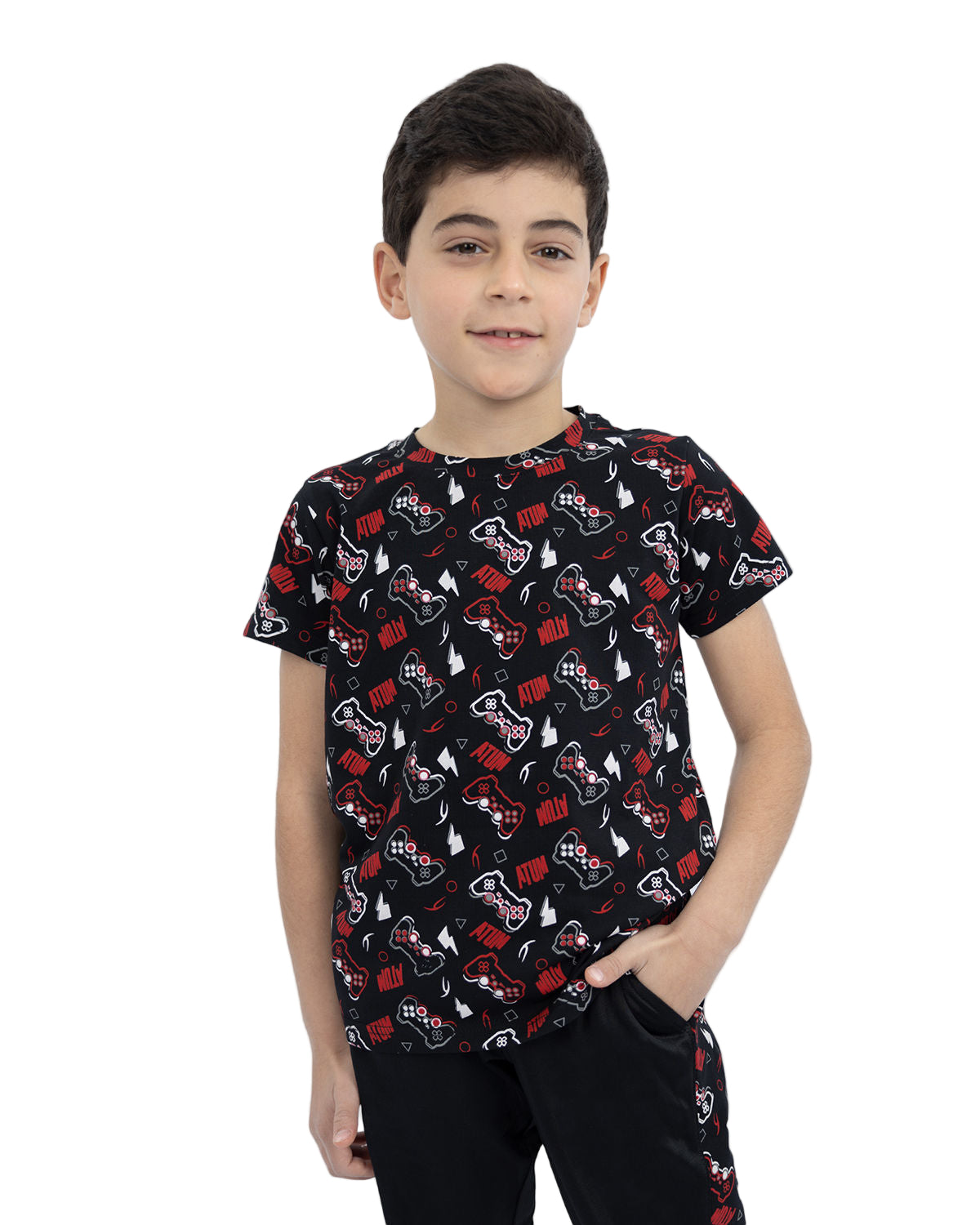 Printed Graphics Black T-Shirt