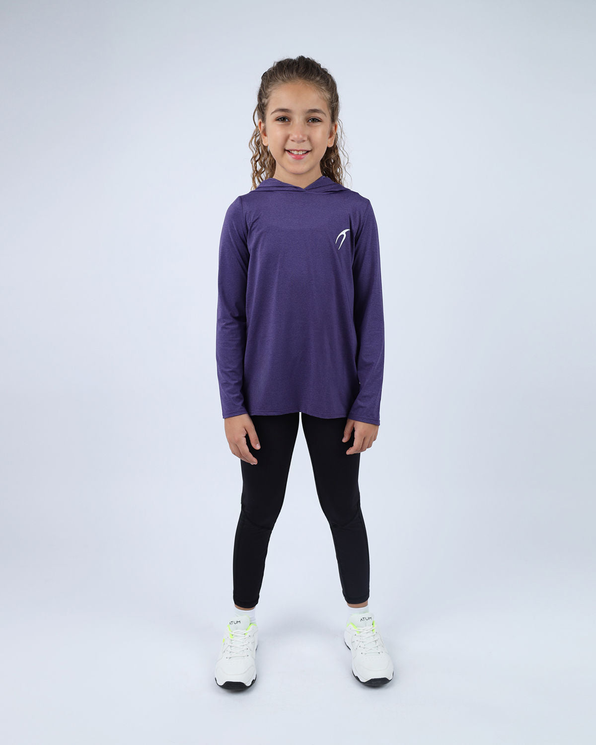 Vivid Long-Sleeve Purple Hoodie-Atum -85095444