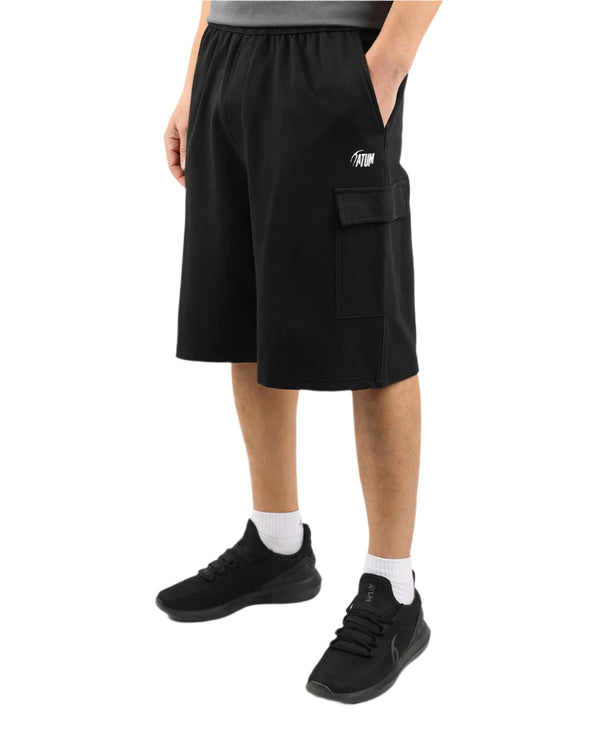 Essential Cargo Men's Black Shorts-Atum -21259408