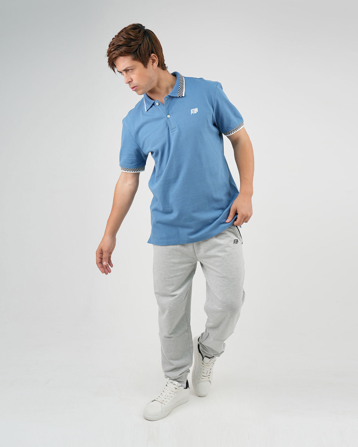 Clashflex Indigo Polo Shirt-Atum -38019456