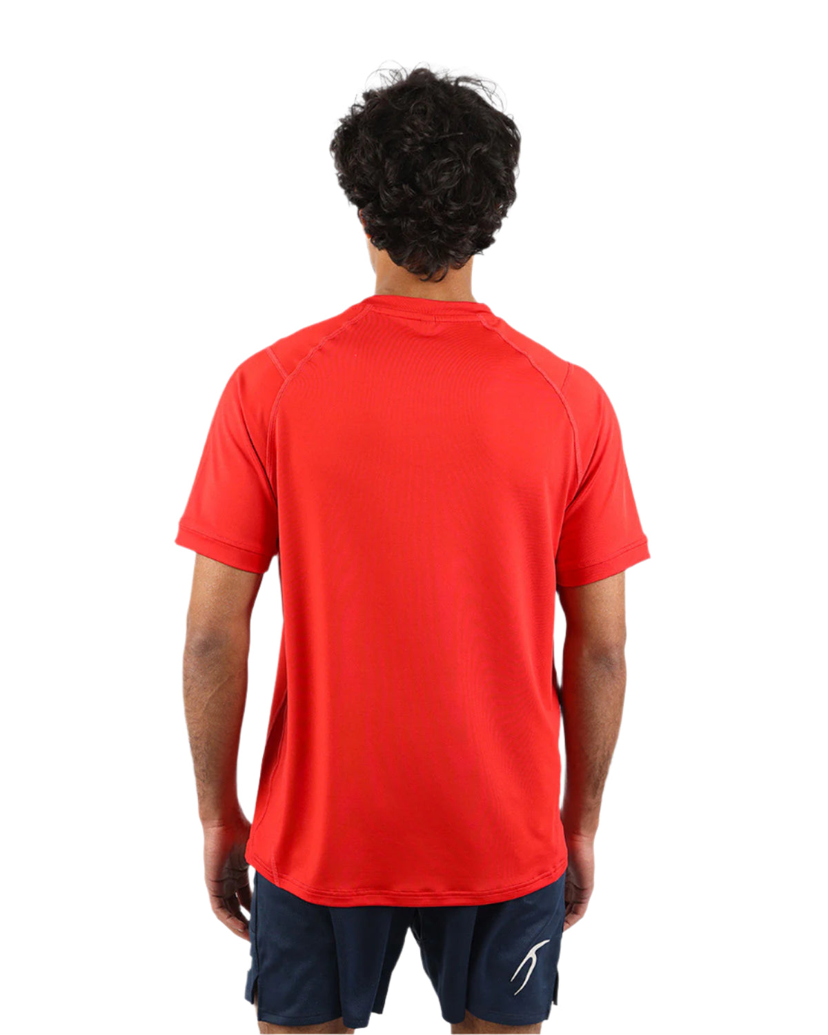 Energy Flow Men's Red T-Shirt-Atum -16778248