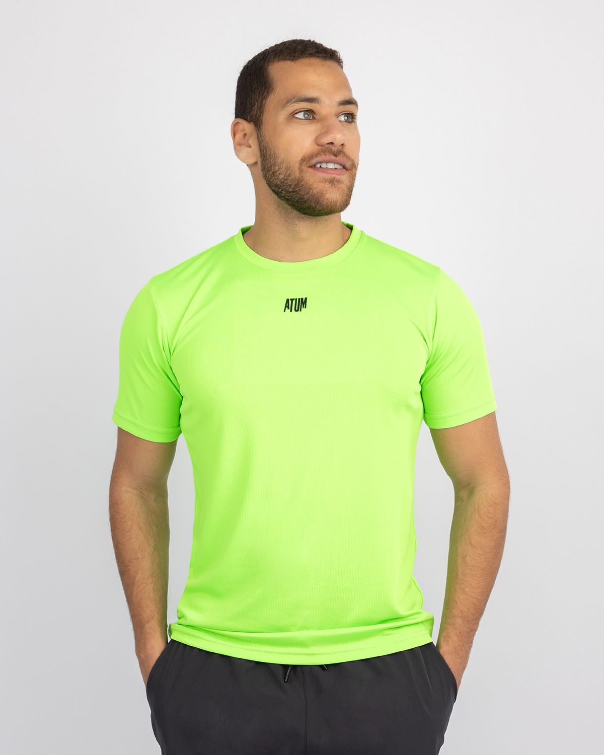 Squat Core Mesh Lime T-Shirt-Atum -12661815