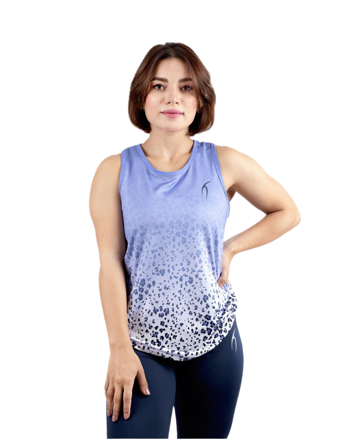 Colored Tank Purple Top-Atum -28185332