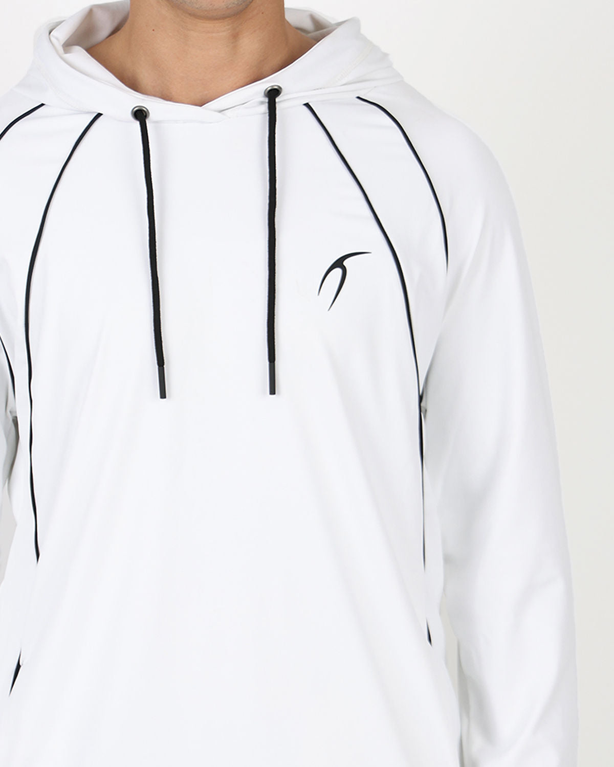 Long-Sleeve Training White Hoodie-Atum -62292569