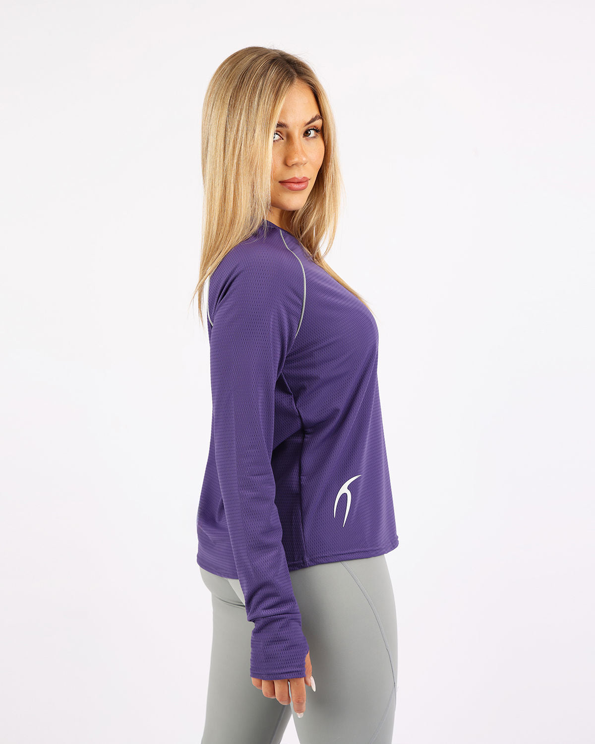 Long-Sleeve Training Purple Top-Atum -52170551