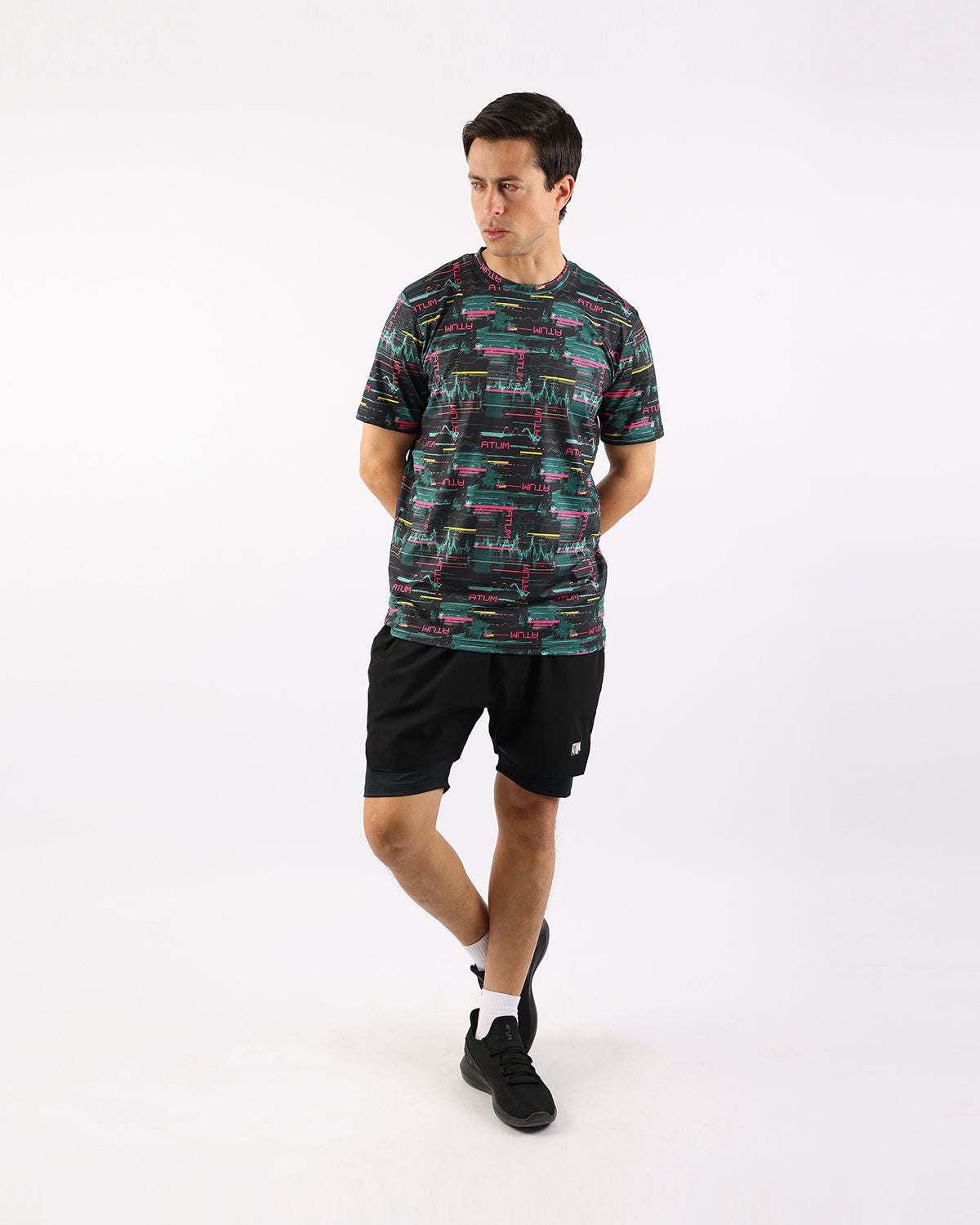 Cyberwave Men's Black T-Shirt-Atum -83124591