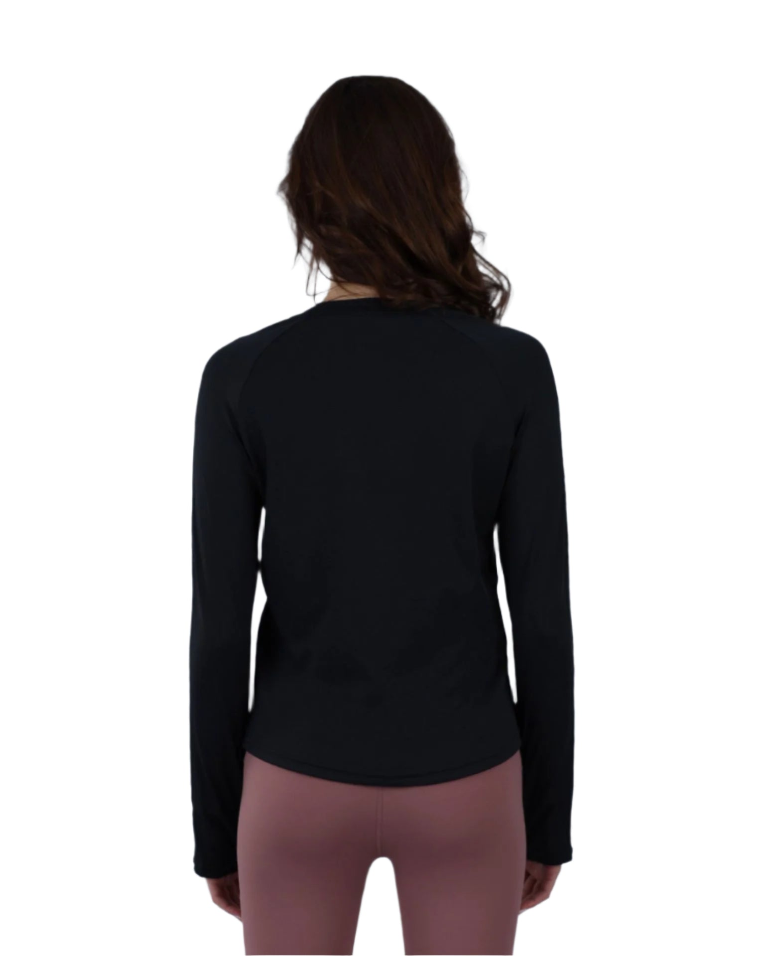 Slim Long Sleeve Black Printed Top-Atum -84687709
