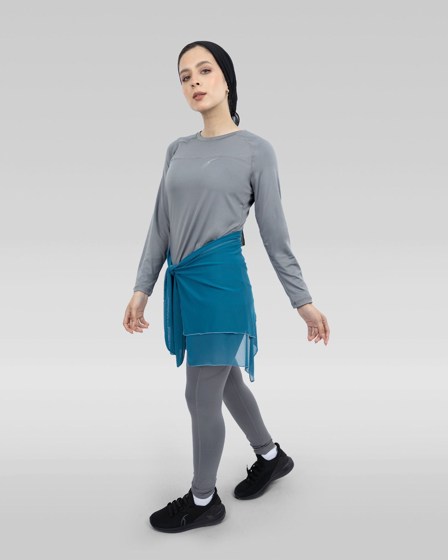 Women's Blue Hip Cover-Up-Atum -32380281