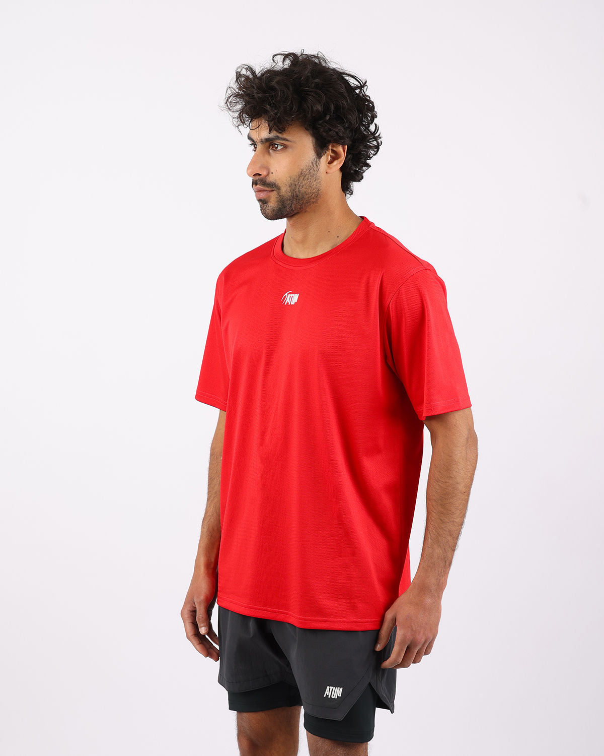 Prime Fit Men's Red T-Shirt-Atum -81338562