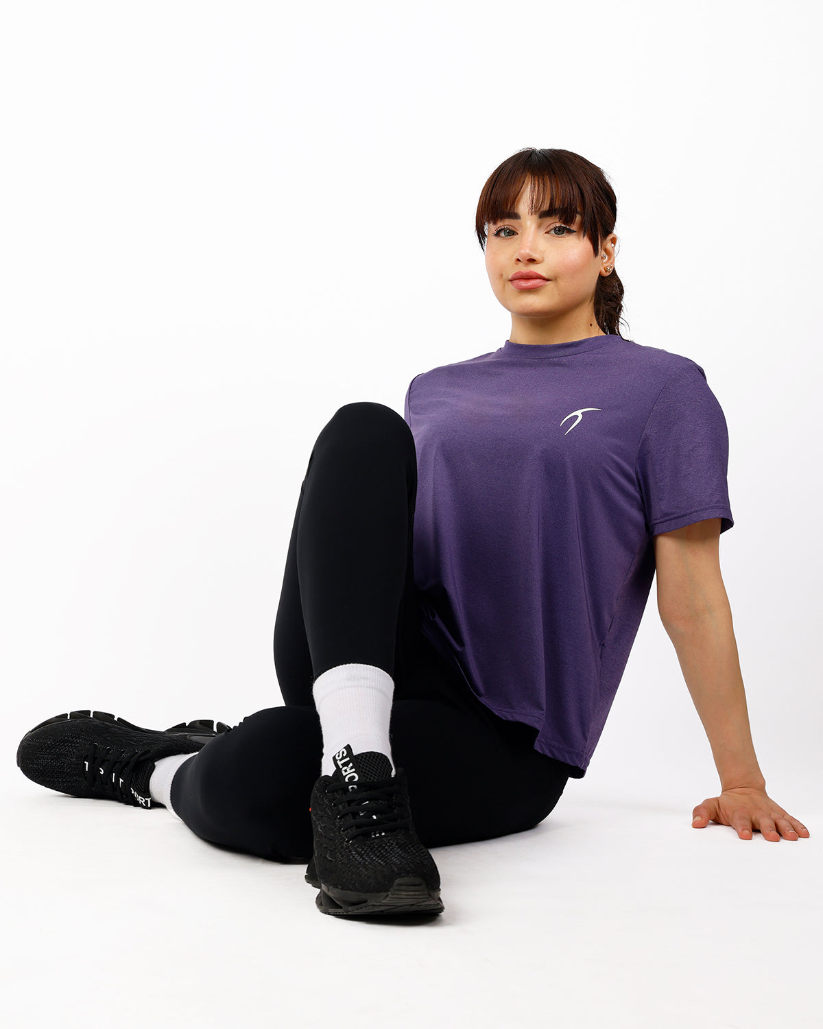 Hyper Short-Sleeves Purple Training Top-Atum -87514446