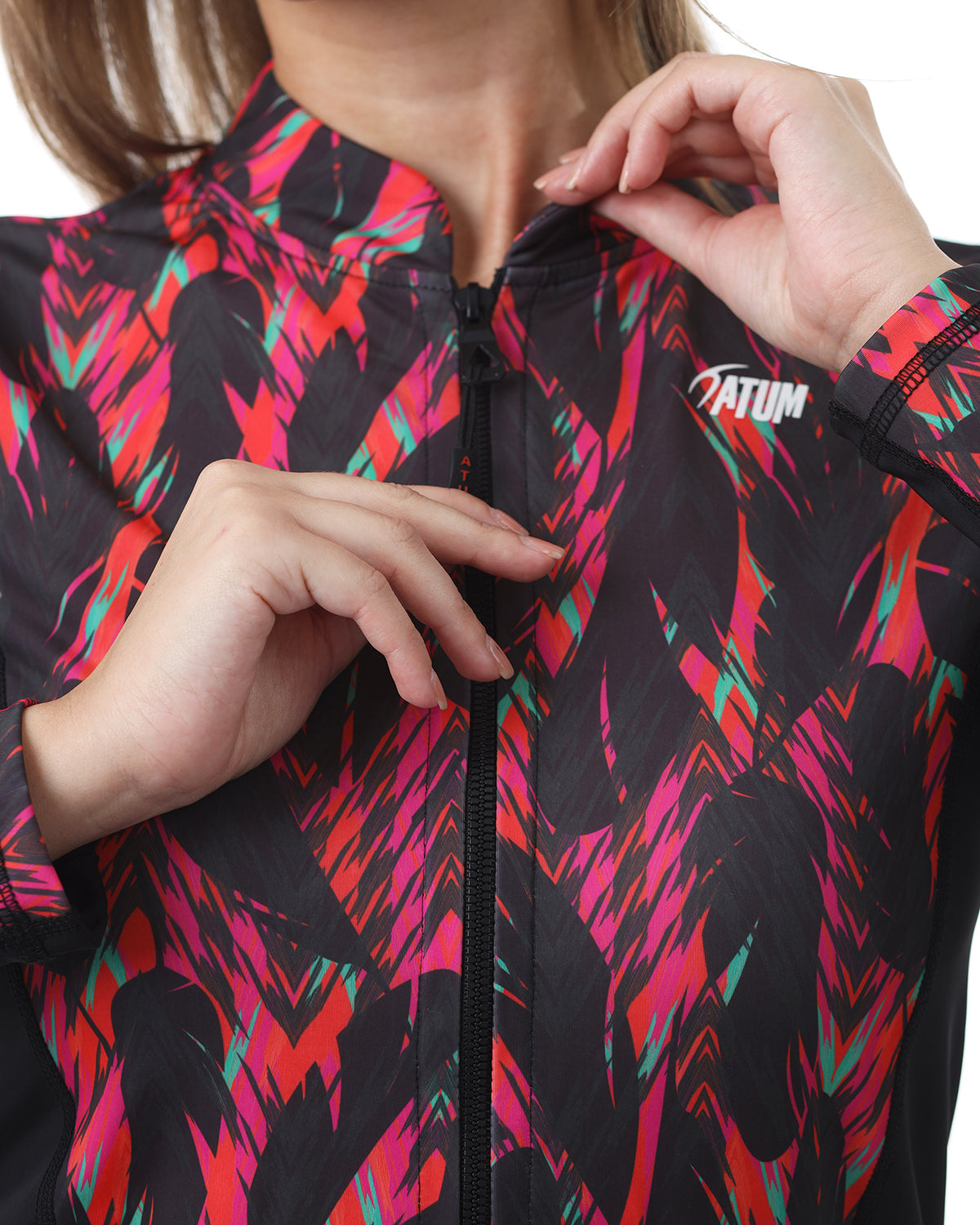 Night Garden Black Long Rashguard-Atum -67111807