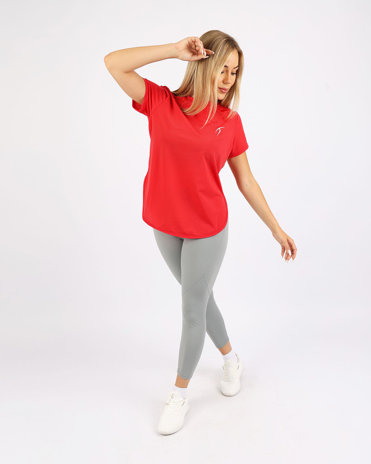 Short-Sleeve Training Red Top-Atum -57960648