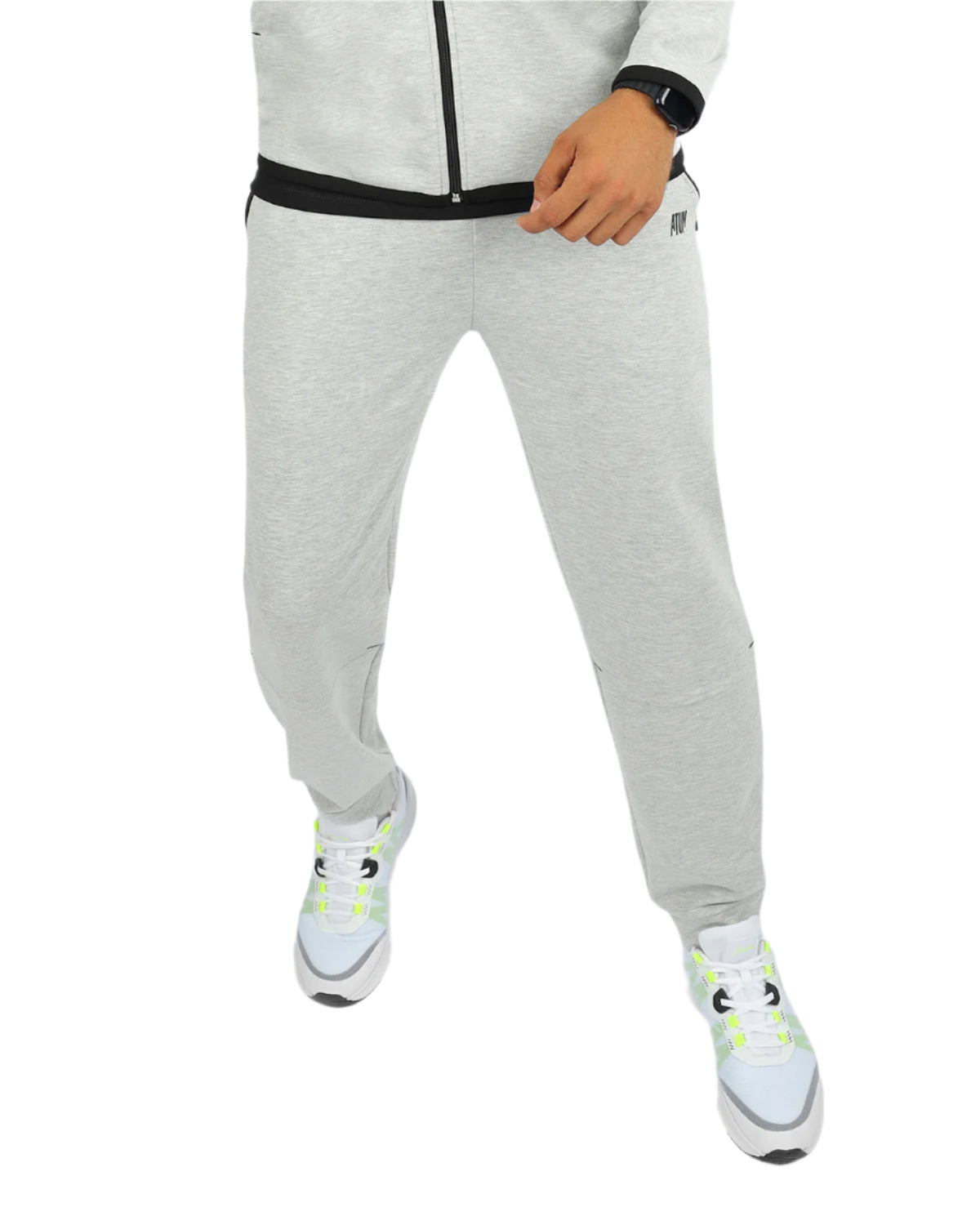 Men's Essential Light Gray Jogger Pants-Atum -73061774