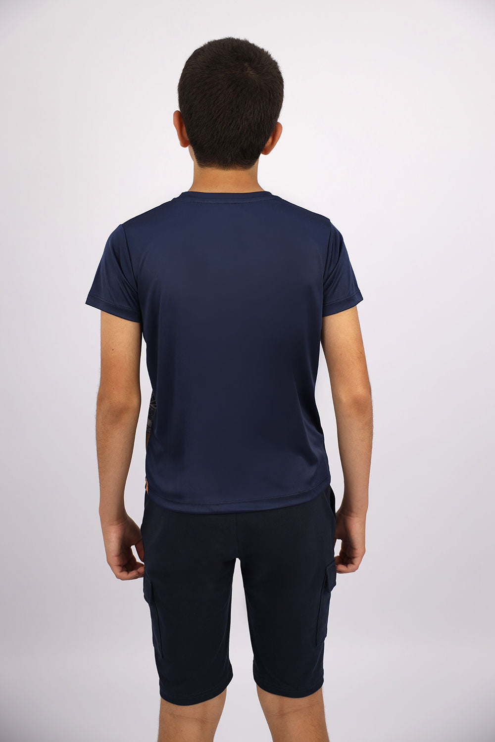 Monkey Graphic Boy's Navy T-Shirt-Atum -22298557