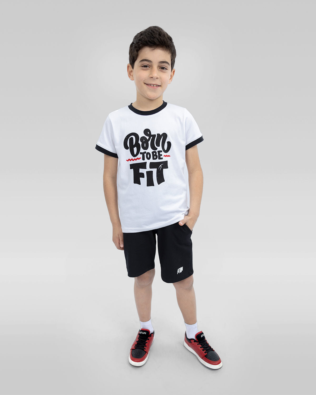 Be Fit Crew-Neck White T-Shirt