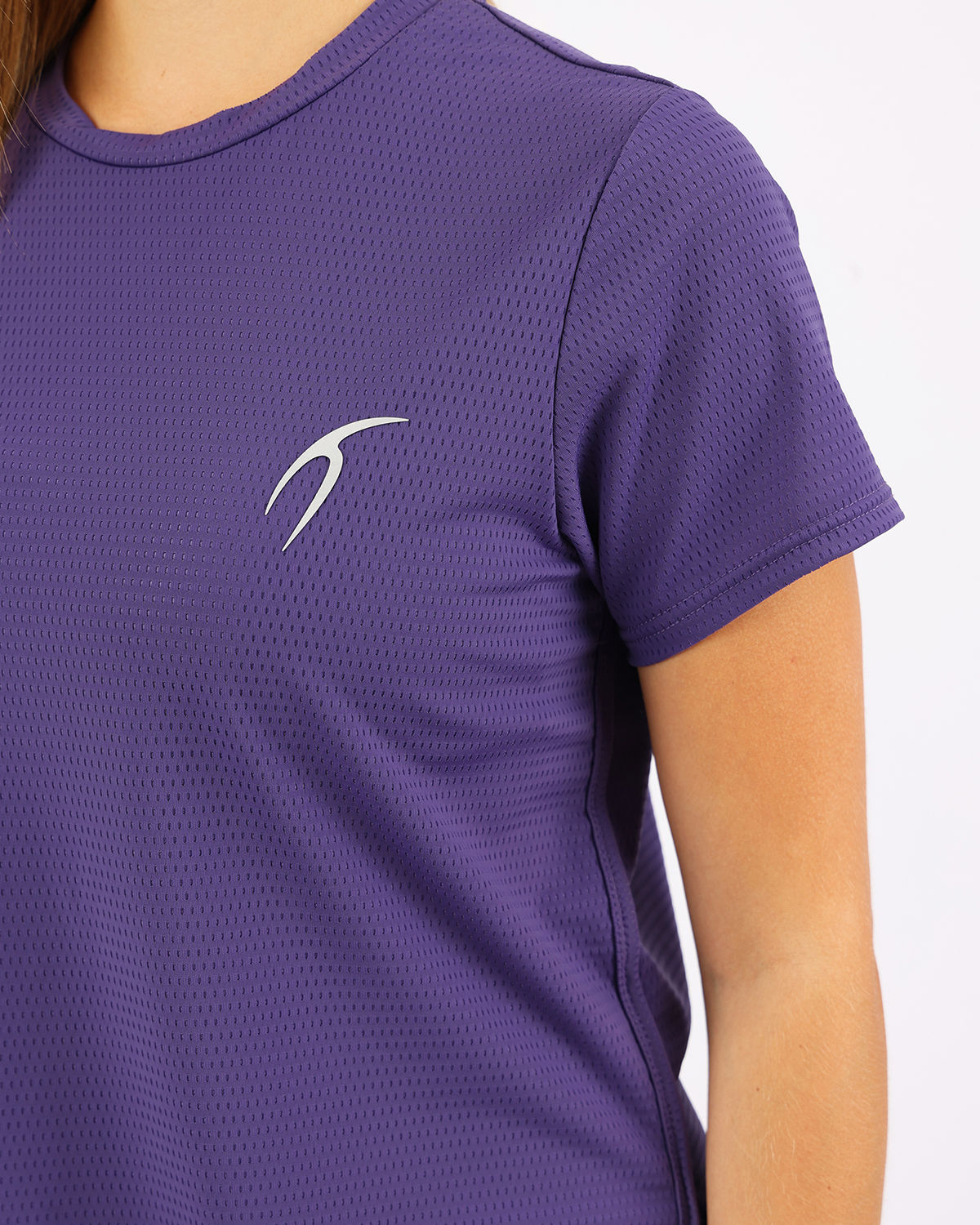 Short-Sleeve Breathable Purple Top-Atum -23921316