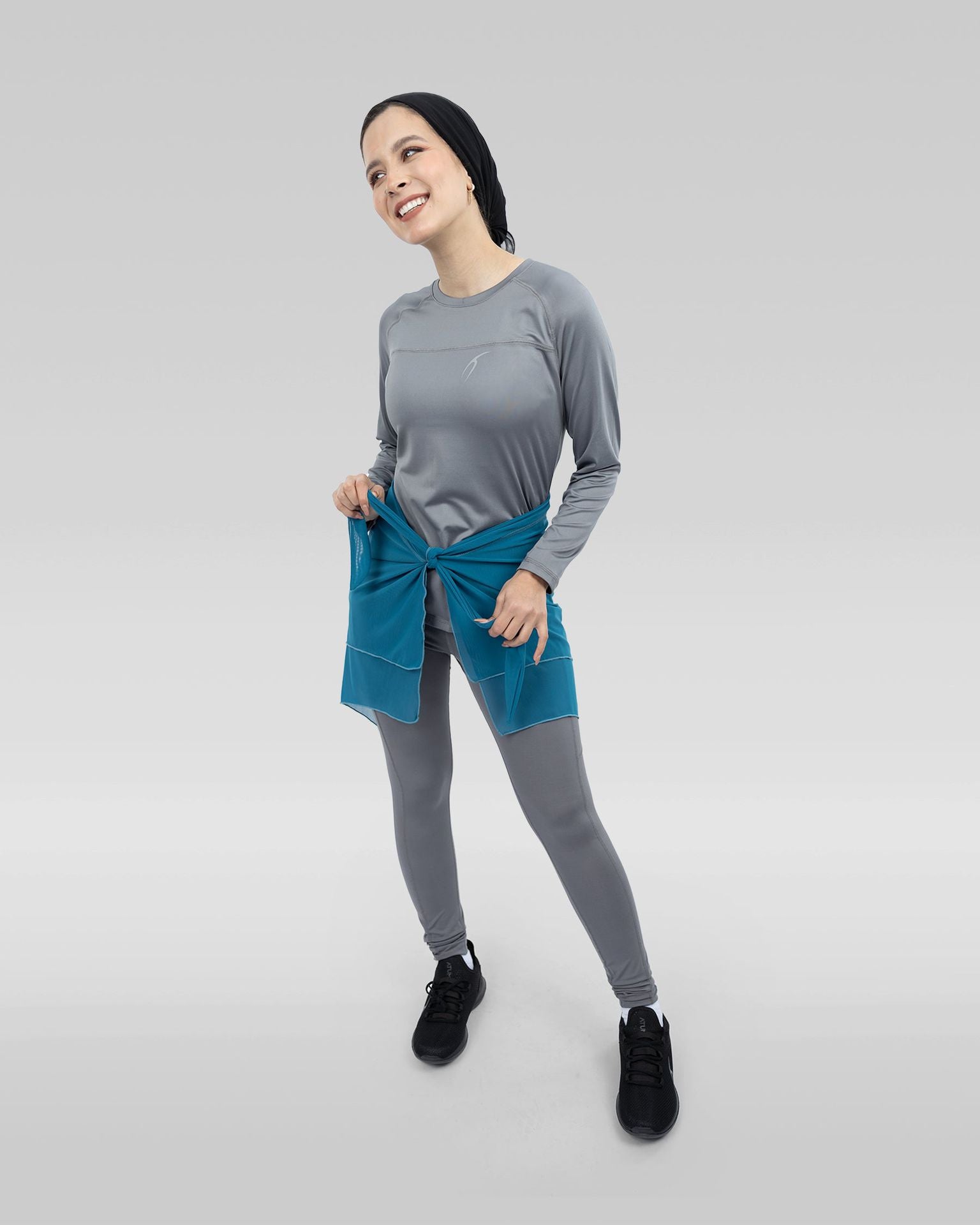 Women's Blue Hip Cover-Up-Atum -73238229