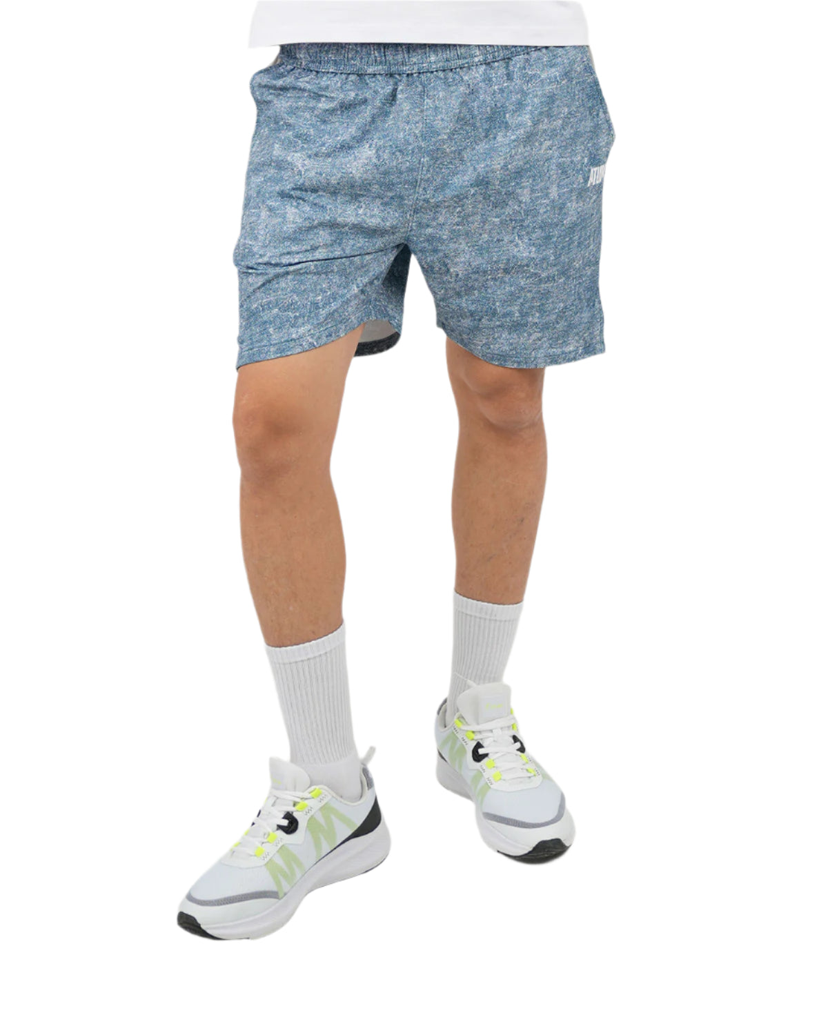 Printed Navy Training Short-Atum -79069708