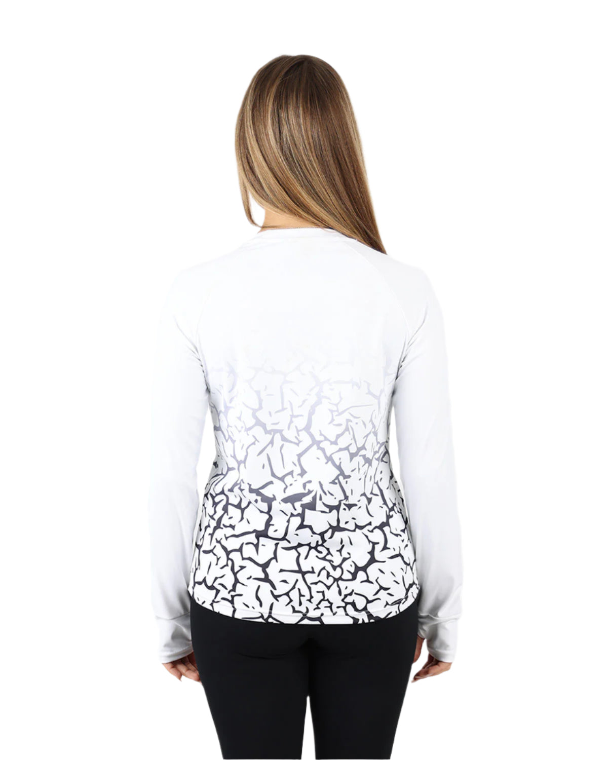 Graffiti Long-Sleeve White Shirt-Atum -56555568