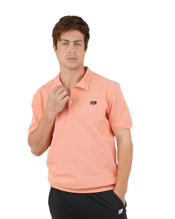 Regular Fit Coral Polo Shirt-Atum -69472665