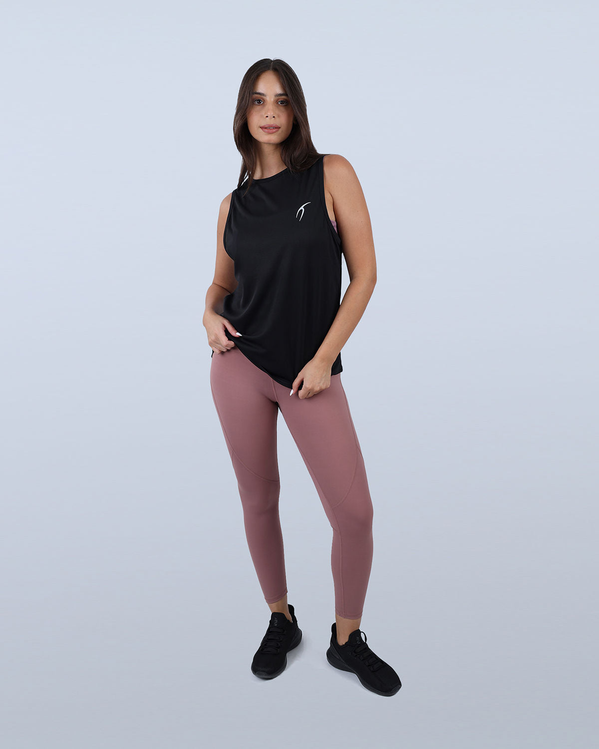 Modal Yoga Black Tank Top-Atum -76931174