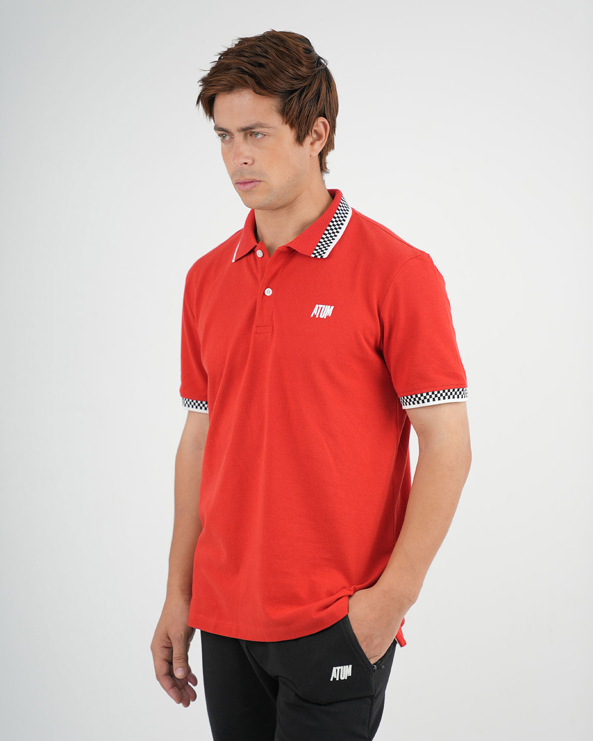 Clashflex Red Polo Shirt-Atum -74136380