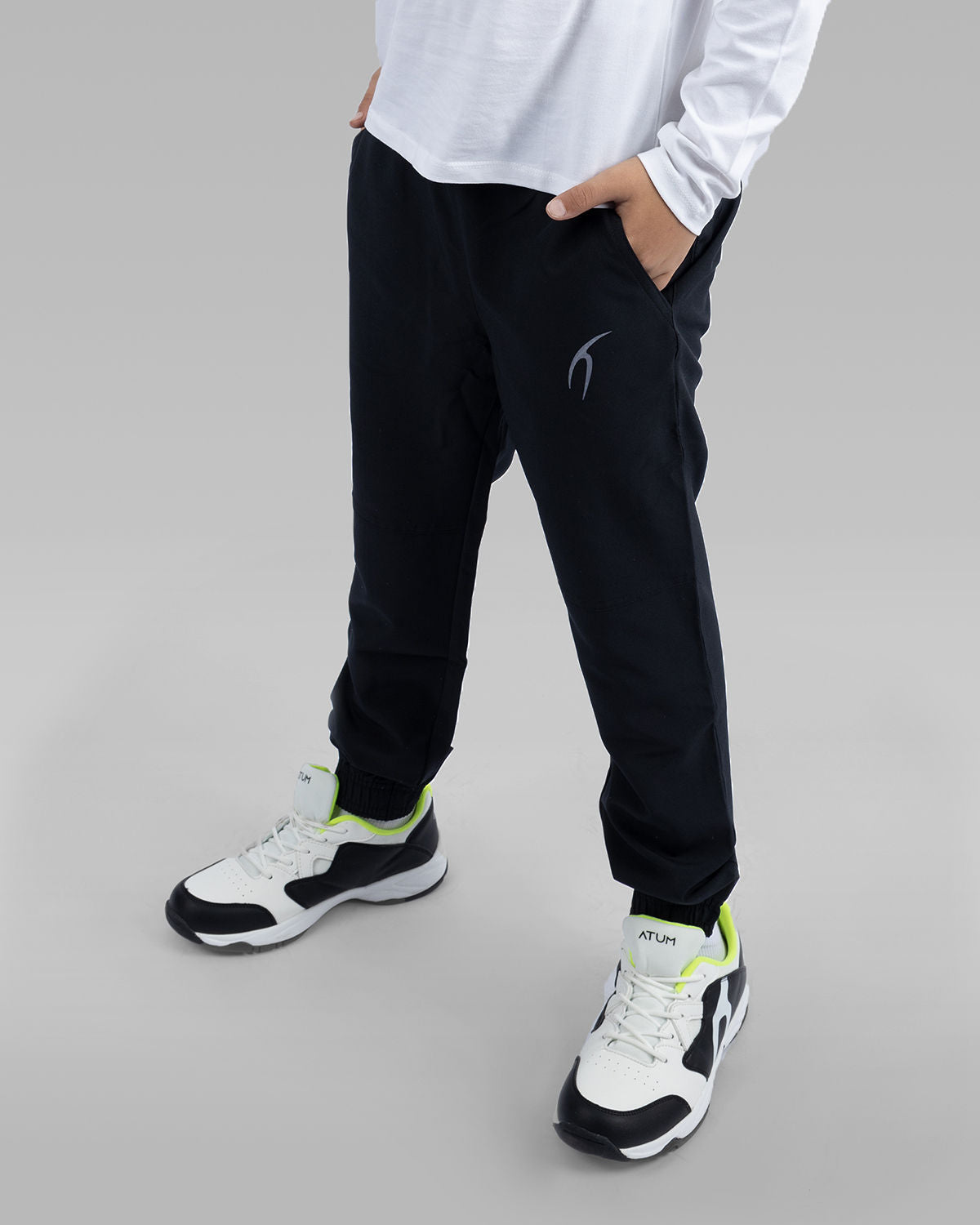 Basic Training Boy's Black Pants-Atum -95523145