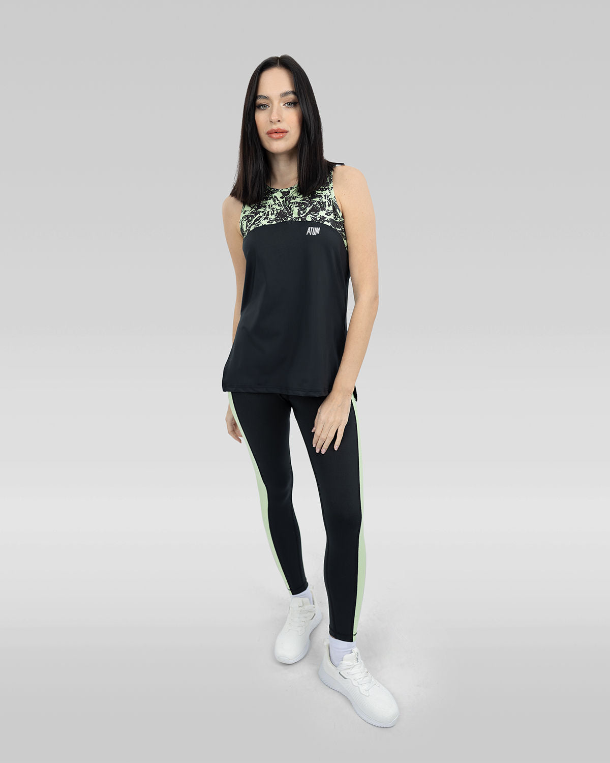 Printed Black Tank Top-Atum -48710974