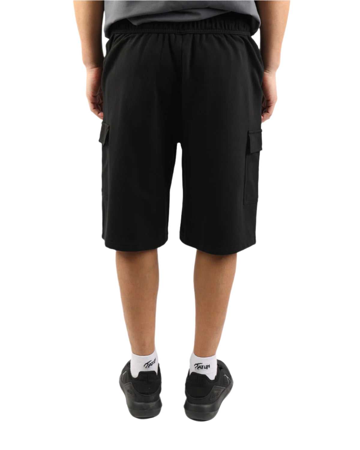 Essential Cargo Men's Black Shorts-Atum -67200907