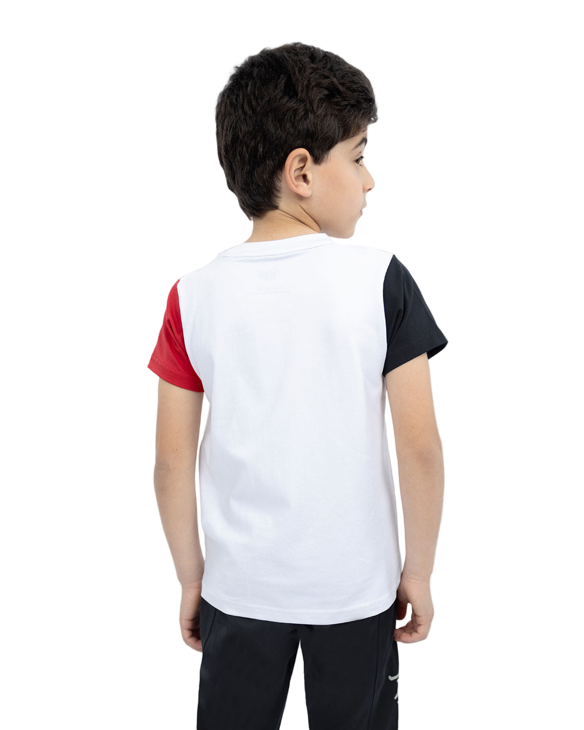 Graphic Logo Boy's White T-Shirt-Atum -41706041