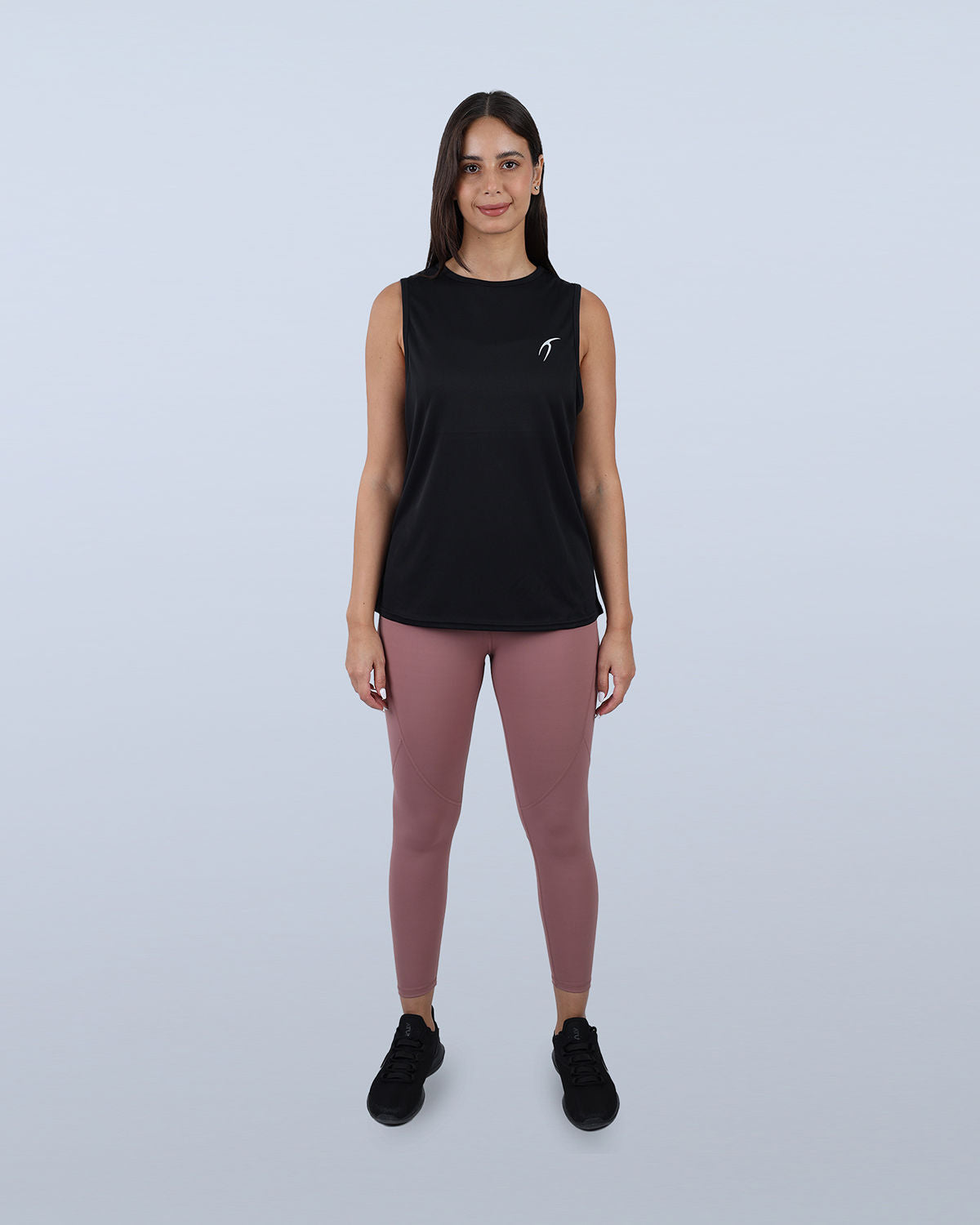 Modal Yoga Black Tank Top-Atum -44150187