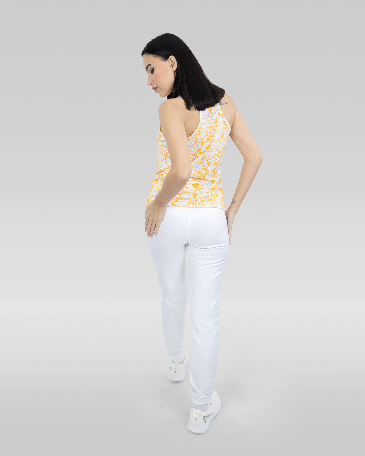 Printed Gold Tank Top-Atum -75551405