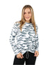 Cinchable Long-Sleeve Gray T-Shirt