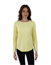 Basic Long Sleeve Yellow T-Shirt